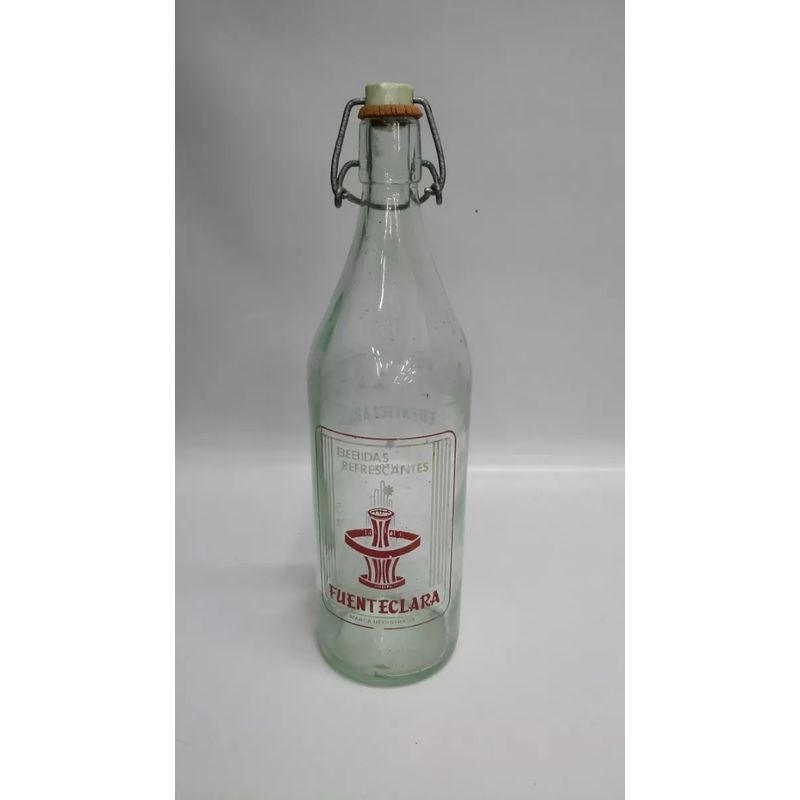 GENERICO - Botella Cristal Antigua De Gaseosa France
