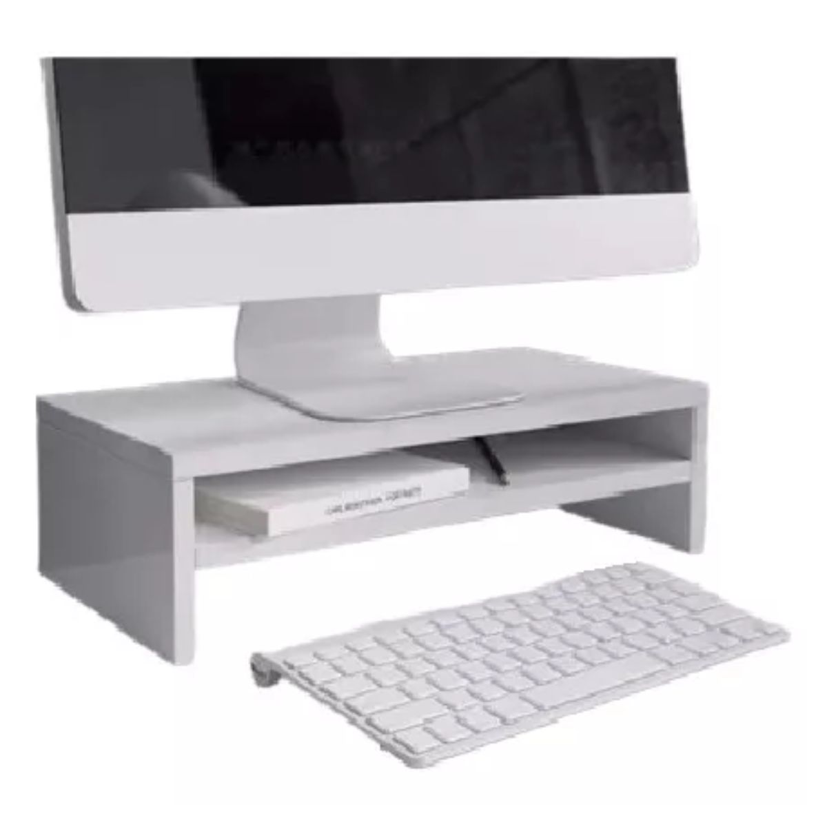 GENERICO - Soporte Elevador Monitor Base Soporte Para Escritorio Color Blanco