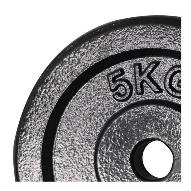 HOMESALE - Disco de Pesas de 5 kg en Hierro Fundido – Resistencia