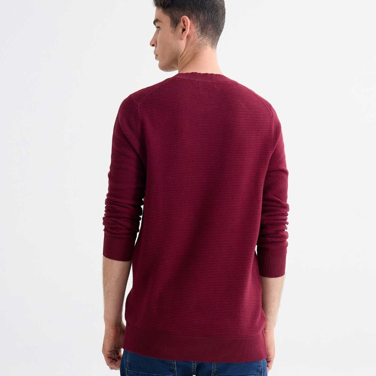 SEVEN SEVEN - Saco Para Hombre Cuello Redondo Color Vino Marca Seven Seven #45330238