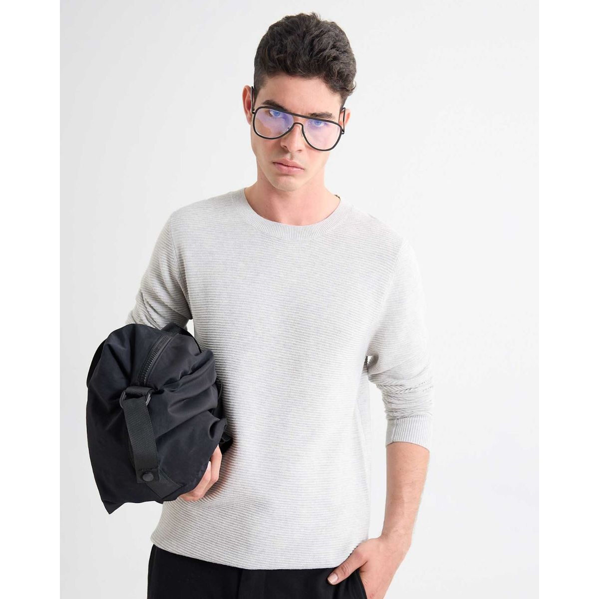 SEVEN SEVEN - Saco Para Hombre Cuello Redondo Color Gris Marca Seven Seven #45330240