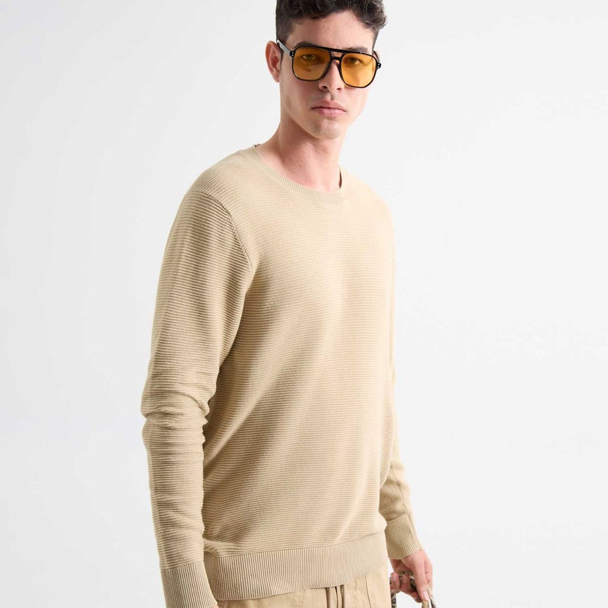 SEVEN SEVEN - Saco Para Hombre Cuello Redondo Color Beige Marca Seven Seven #45330239