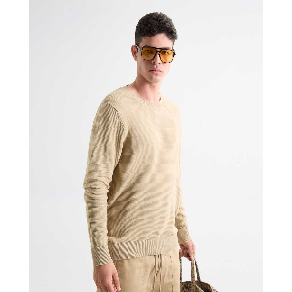 SEVEN SEVEN - Saco Para Hombre Cuello Redondo Color Beige Marca Seven Seven #45330239