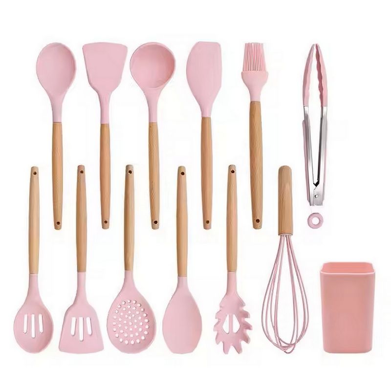 DAYOSHOP - Set 12 Utensilios De Cocina Silicona Resistente Calor Juego