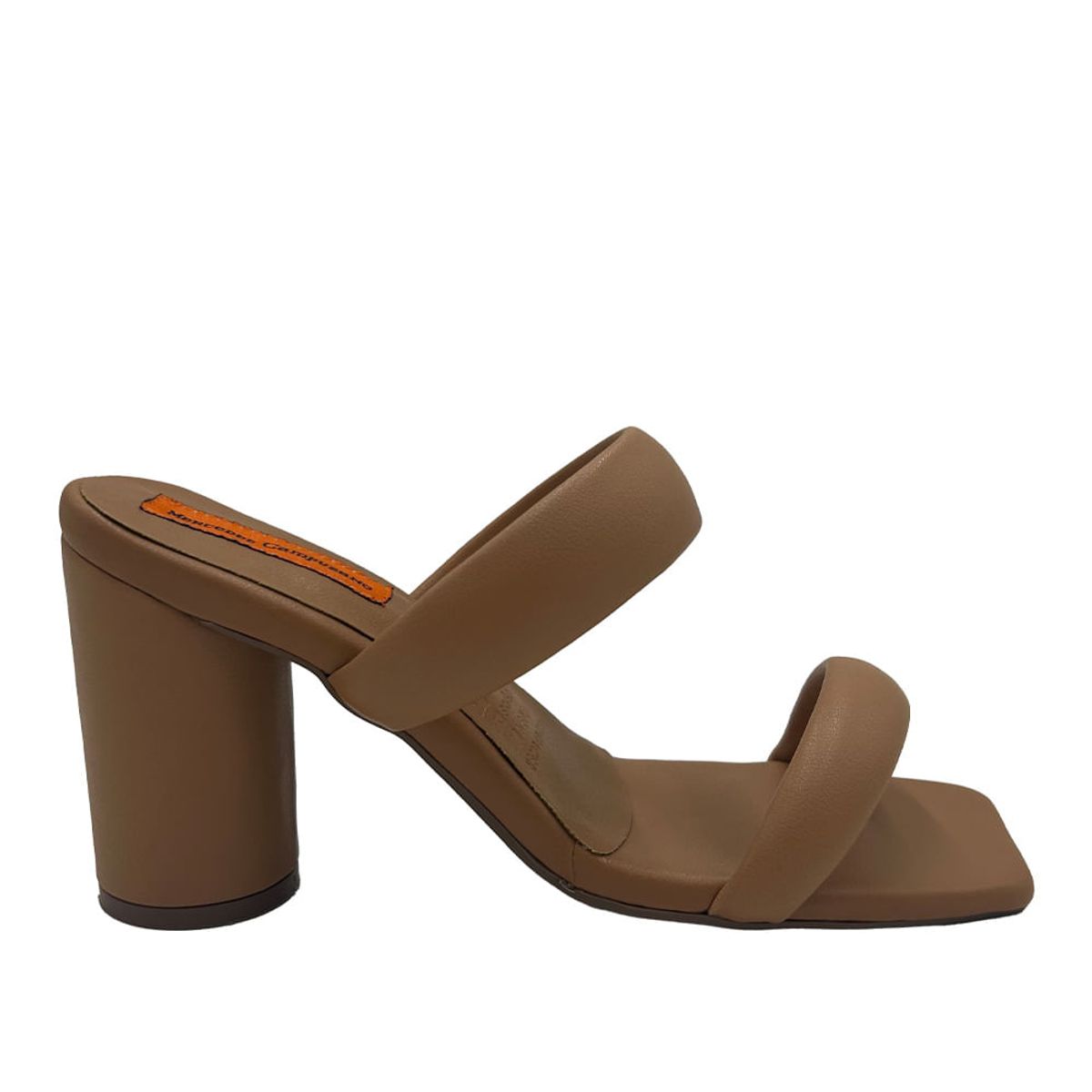 MERCEDES CAMPUZANO - Sandalia Tacon Angelina Mercedes Campuzano de Mujer Beige