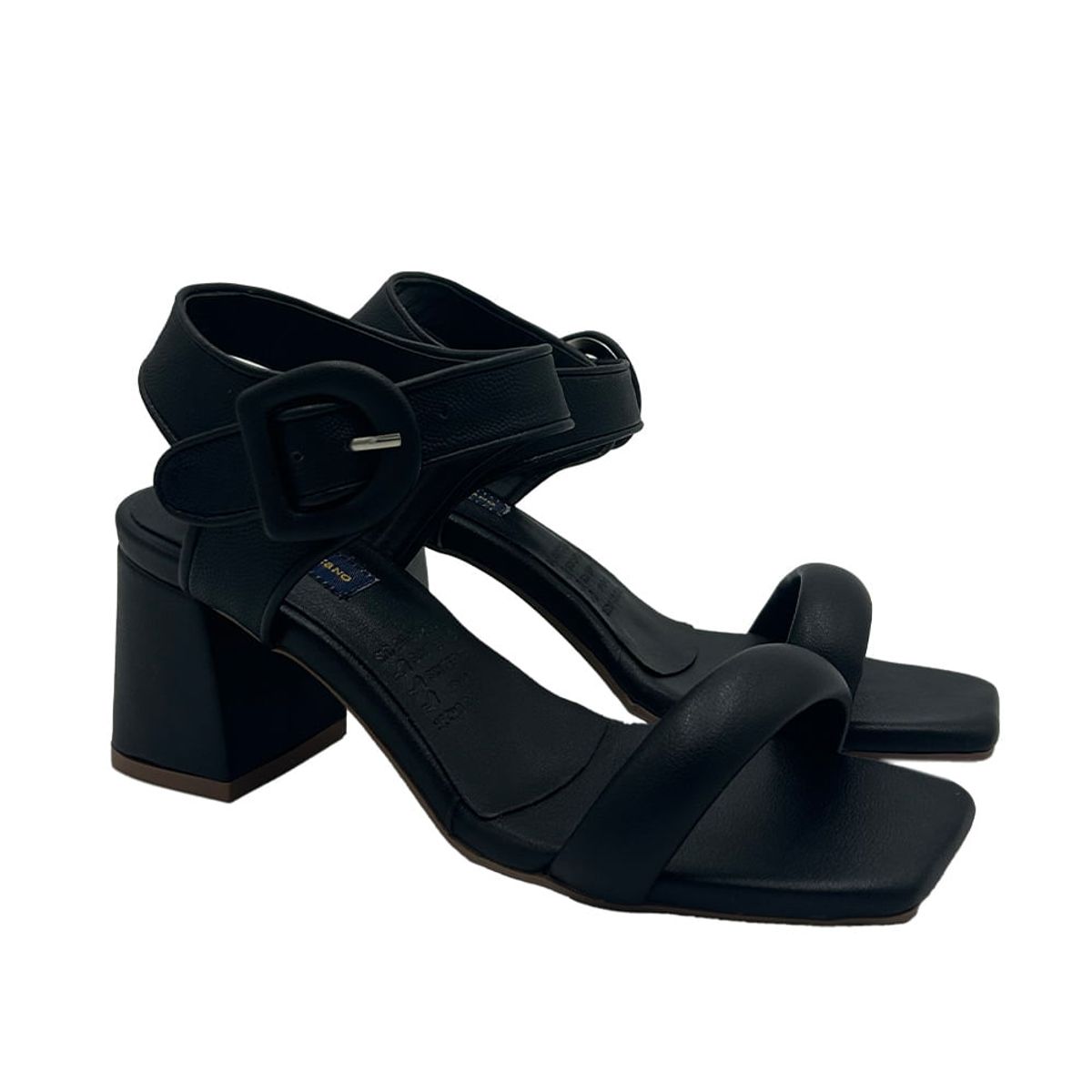 MERCEDES CAMPUZANO - Sandalia Tacón Geneve Negro