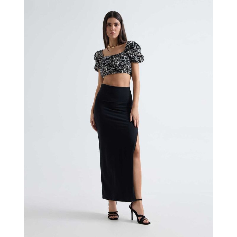 SEVEN SEVEN - Falda Para Mujer Largo Color Negro Marca Seven Seven #28140934