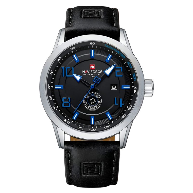NAVIFORCE - Reloj Naviforce Casual Nf9229 Cuero Hombre + Estuche