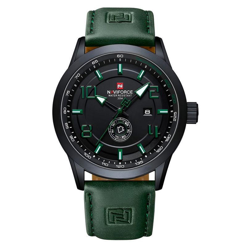 NAVIFORCE - Reloj Naviforce Casual Nf9229 Cuero Hombre + Estuche