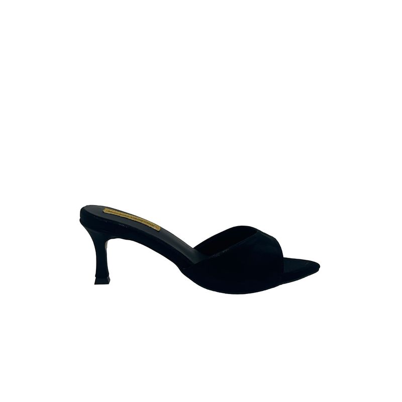 MERCEDES CAMPUZANO - Sandalia Tacon Rose Mercedes Campuzano de Mujer Negro