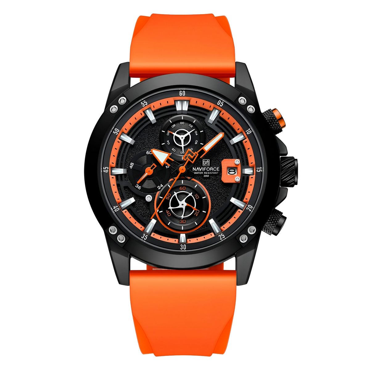 NAVIFORCE - Reloj Naviforce Deportivo Nf8033 Goma Hombre + Estuche