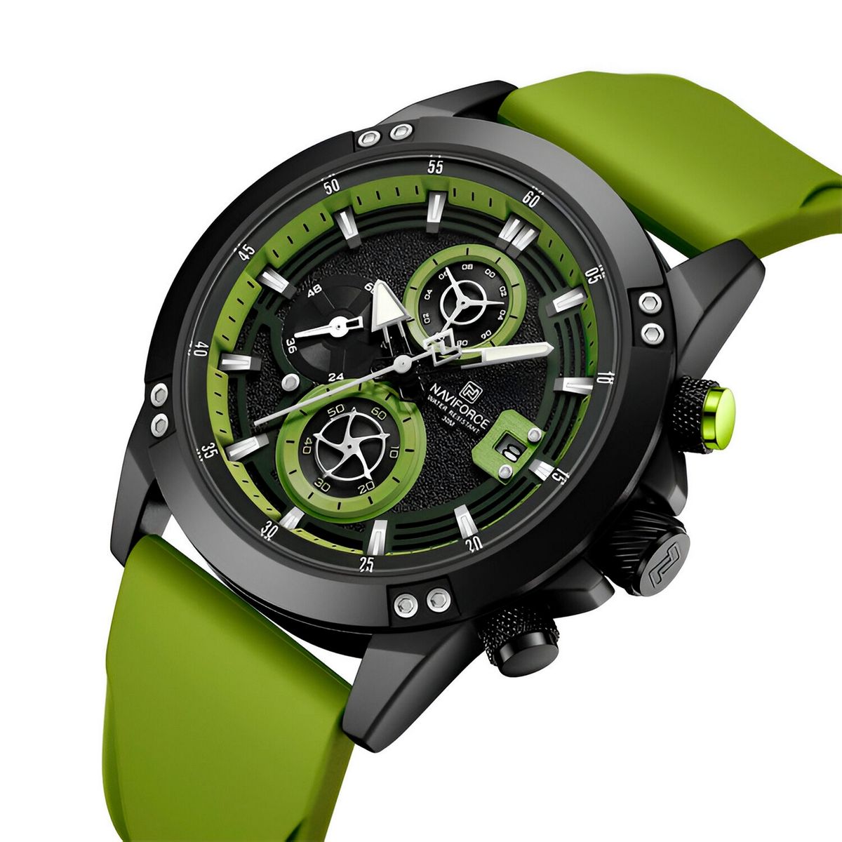NAVIFORCE - Reloj Naviforce Deportivo Nf8033 Goma Hombre + Estuche