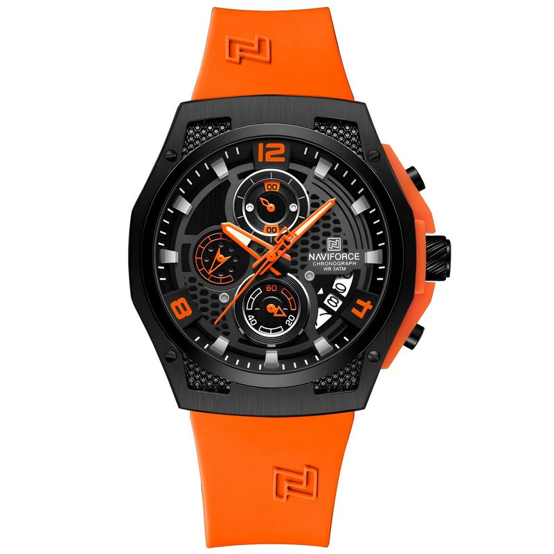 NAVIFORCE - Reloj Naviforce Deportivo Nf8051t Goma Hombre + Estuche
