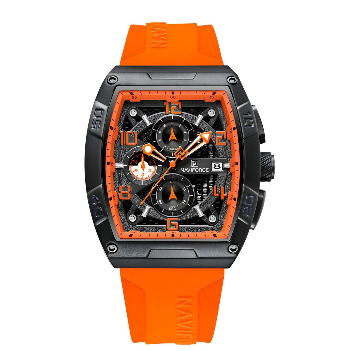 NAVIFORCE - Reloj Naviforce Deportivo Nf8052 Goma Hombre + Estuche