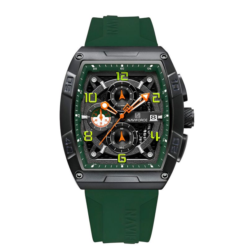 NAVIFORCE - Reloj Naviforce Deportivo Nf8052 Goma Hombre + Estuche