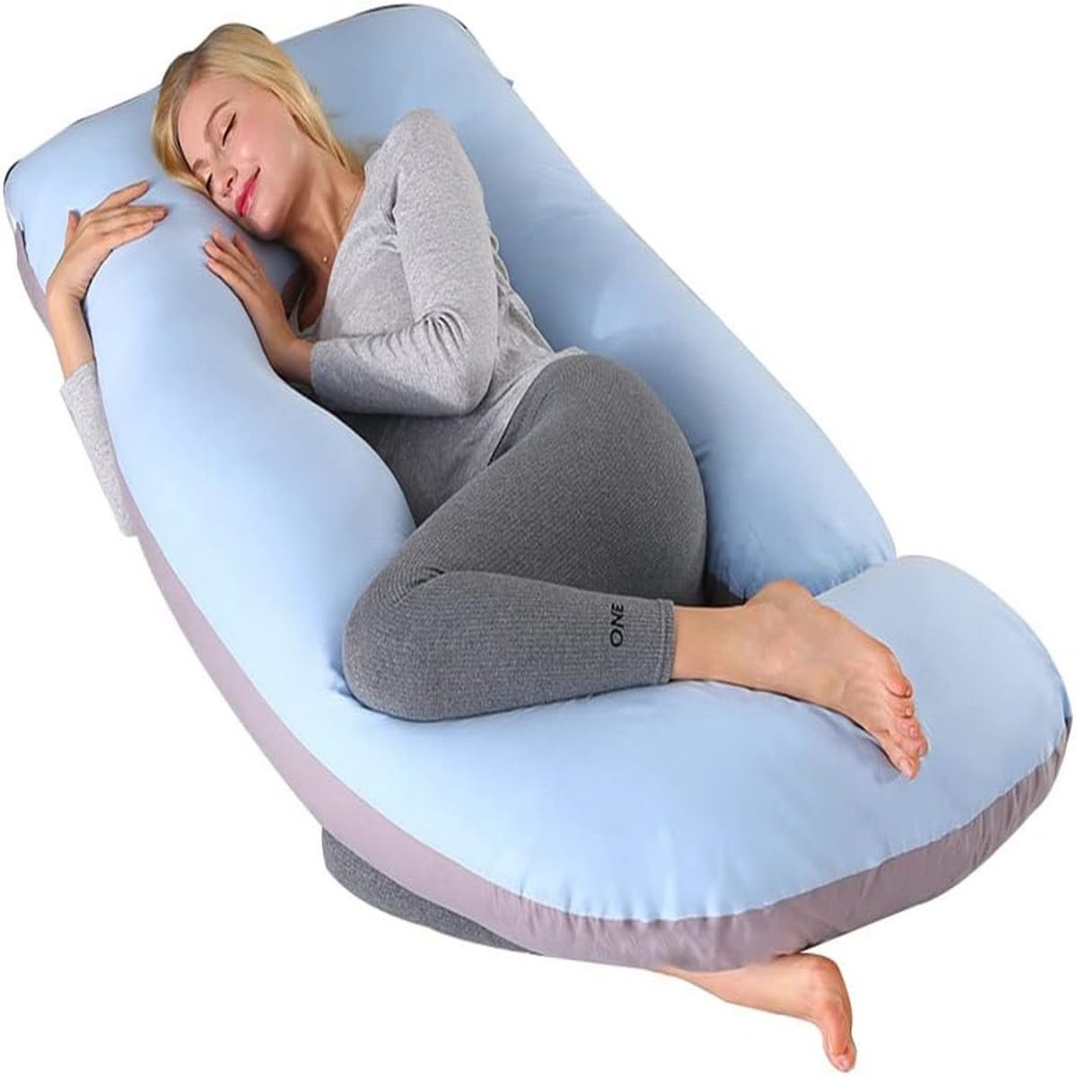 ONE PIXEL - Almohada de embarazo en forma de U para mujeres embarazadas