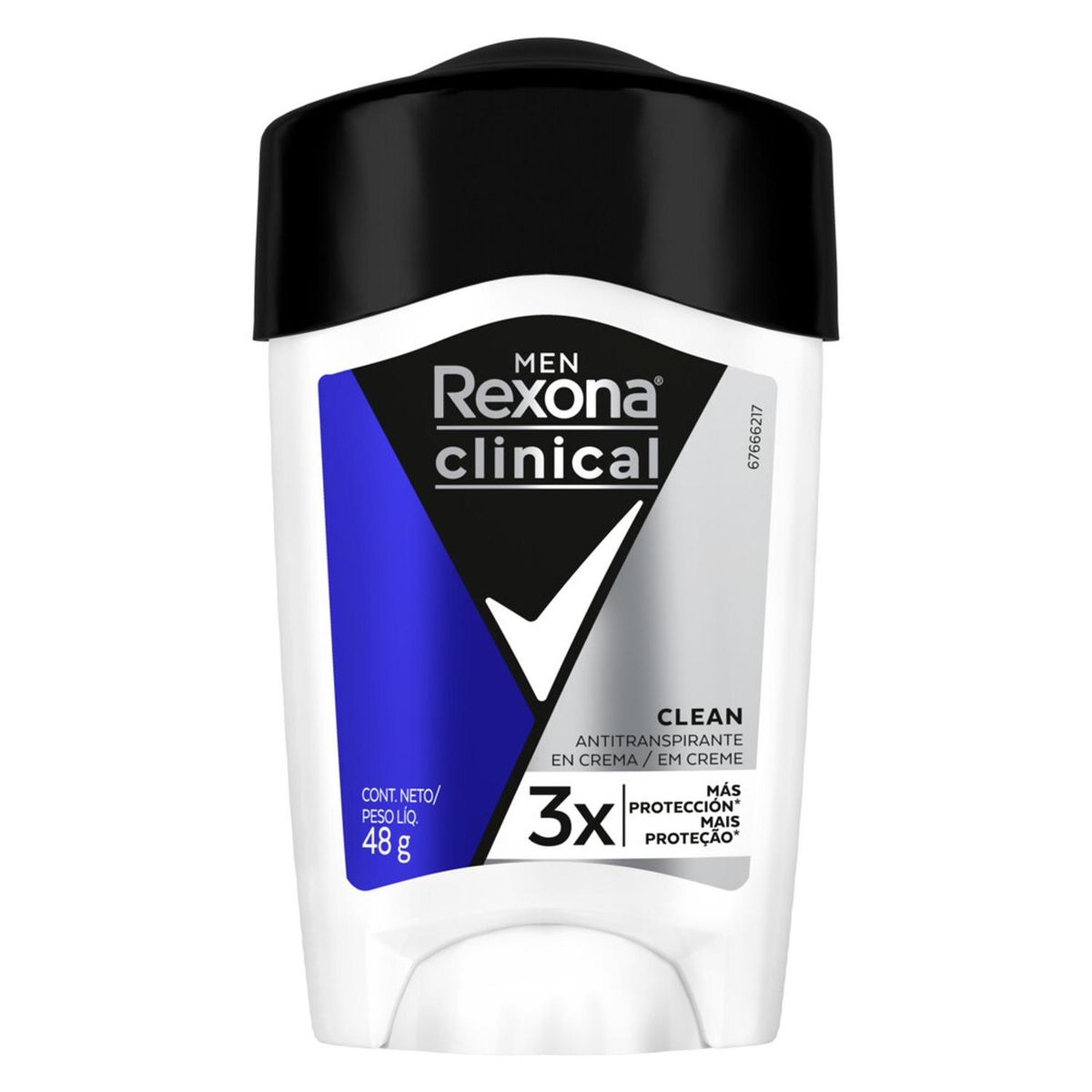 REXONA - Desodorante Soft Solid Clinical Rexona Hombre 48gr