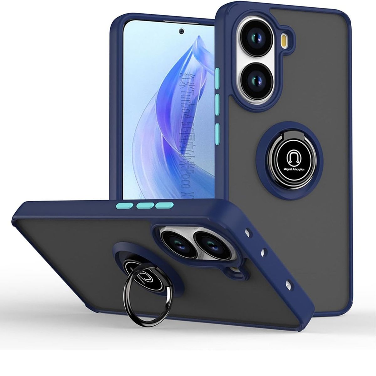 GENERICO - Funda Estuche Mate Compatible Con Xiaomi Poco X7 Pro 5G Azul