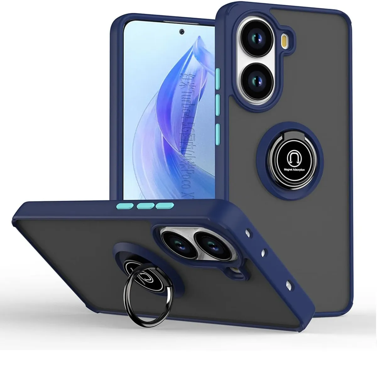 GENERICO - Funda Estuche Mate Compatible Con Xiaomi Poco X7 Pro 5G Azul
