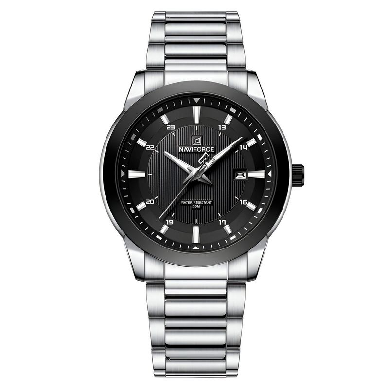 NAVIFORCE - Reloj Naviforce Casual Nf8029 Crono Hombre Acero+ Estuche