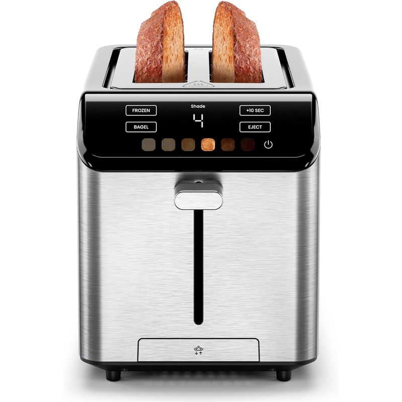 CHEFMAN - Tostadora Digital Chefman 2 Rebanadas 6 Niveles Modelo Smart