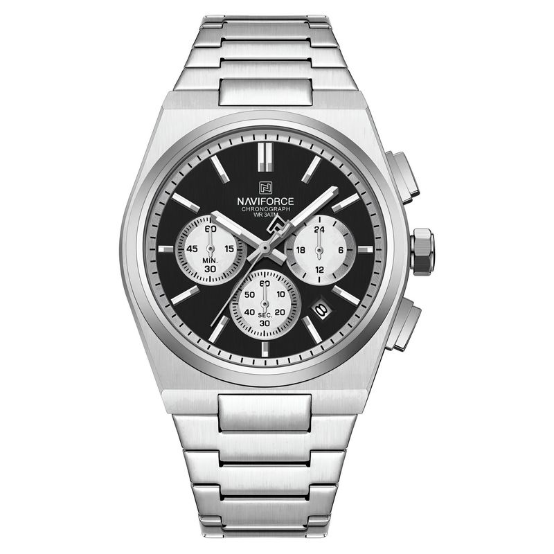 NAVIFORCE - Reloj Naviforce Casual Nf8048g Crono Hombre Acero+ Estuche