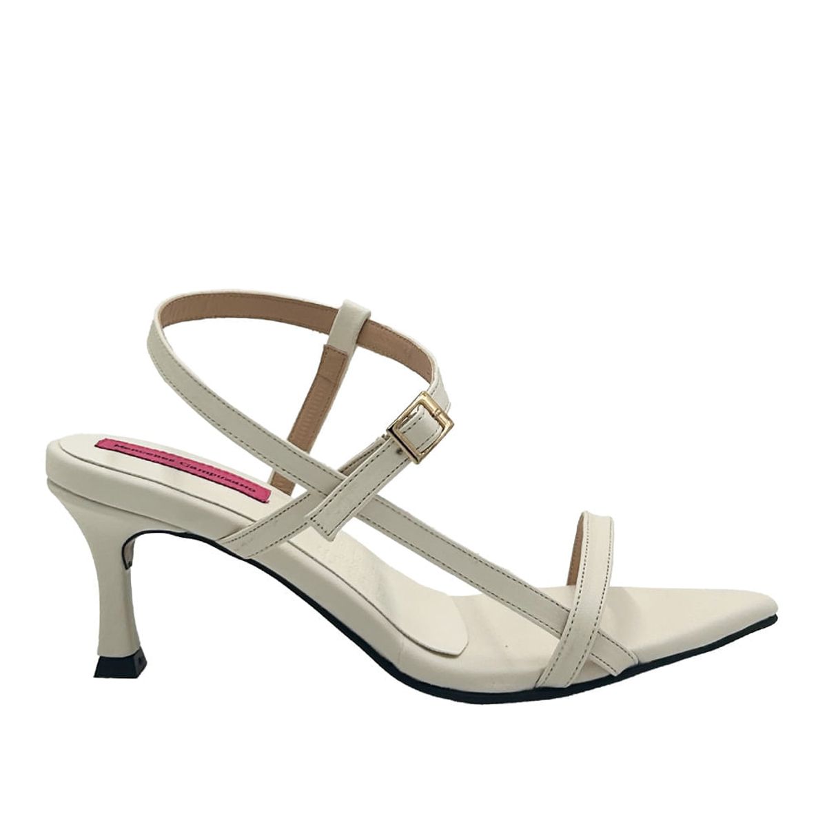 MERCEDES CAMPUZANO - Sandalia Tacon Dannia Mercedes Campuzano de Mujer Marfil