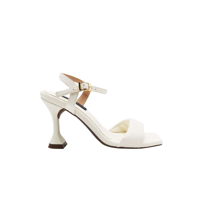 MERCEDES CAMPUZANO - Sandalia Tacón Juliette Marfil