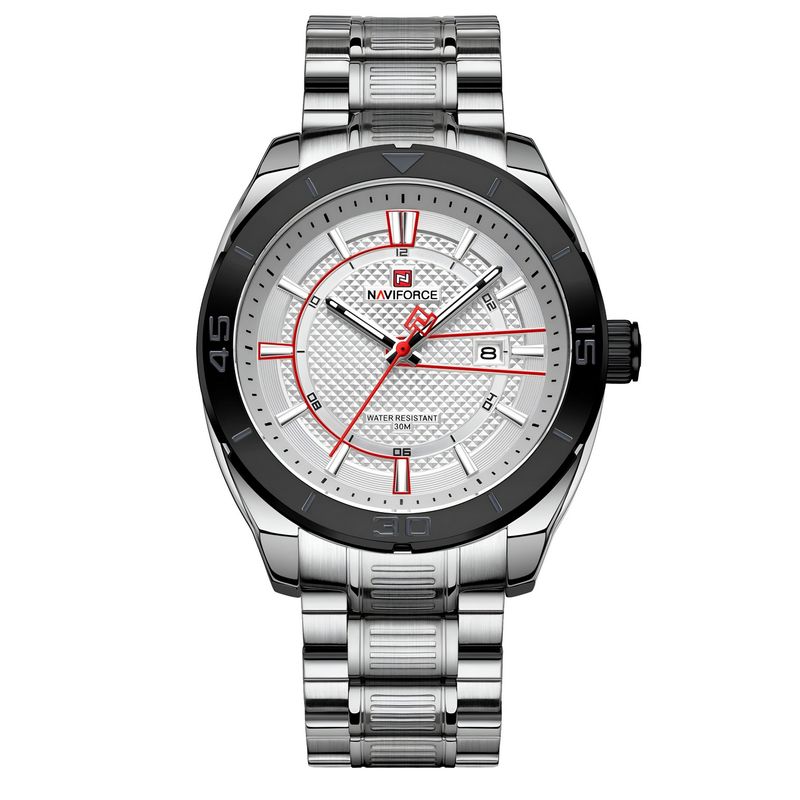 NAVIFORCE - Reloj Naviforce Casual Nf9210 Crono Hombre Acero+ Estuche