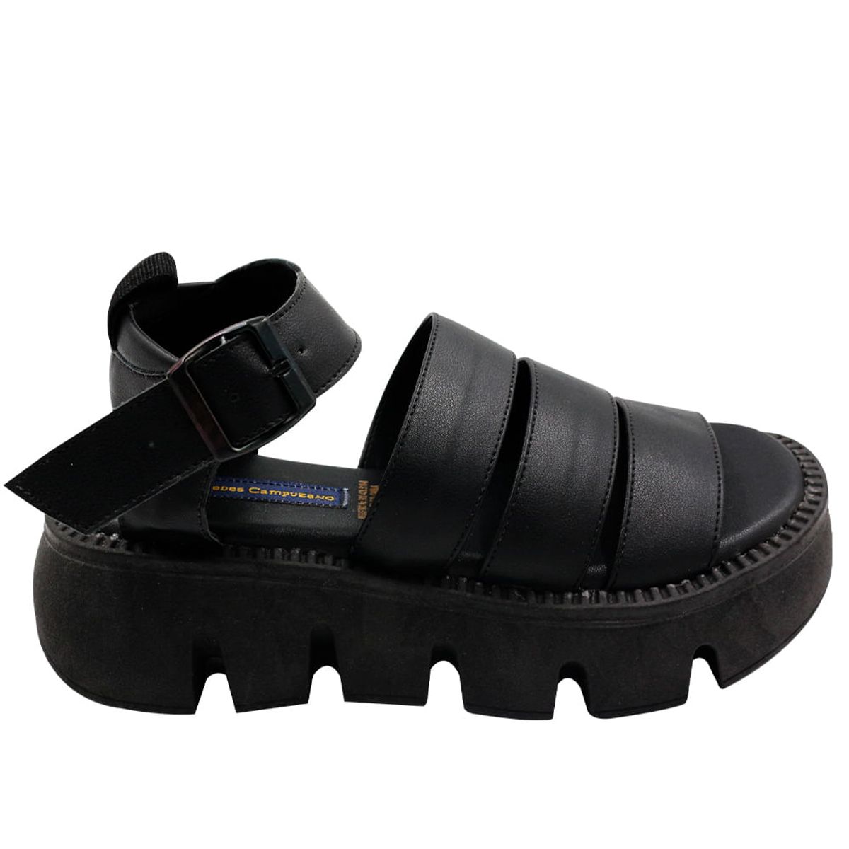 MERCEDES CAMPUZANO - Sandalia Plataforma Harmony Negro