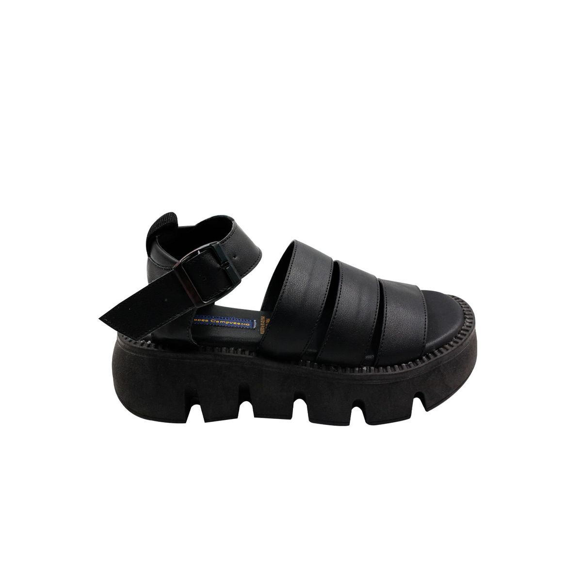 MERCEDES CAMPUZANO - Sandalia Plataforma Harmony Negro