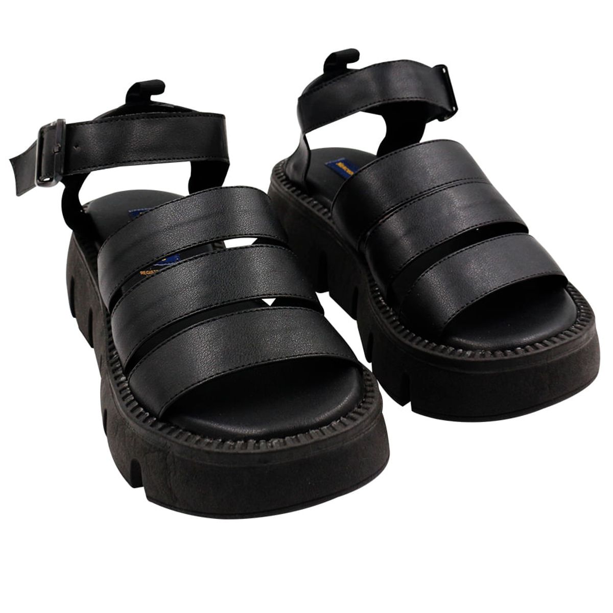 MERCEDES CAMPUZANO - Sandalia Plataforma Harmony Negro