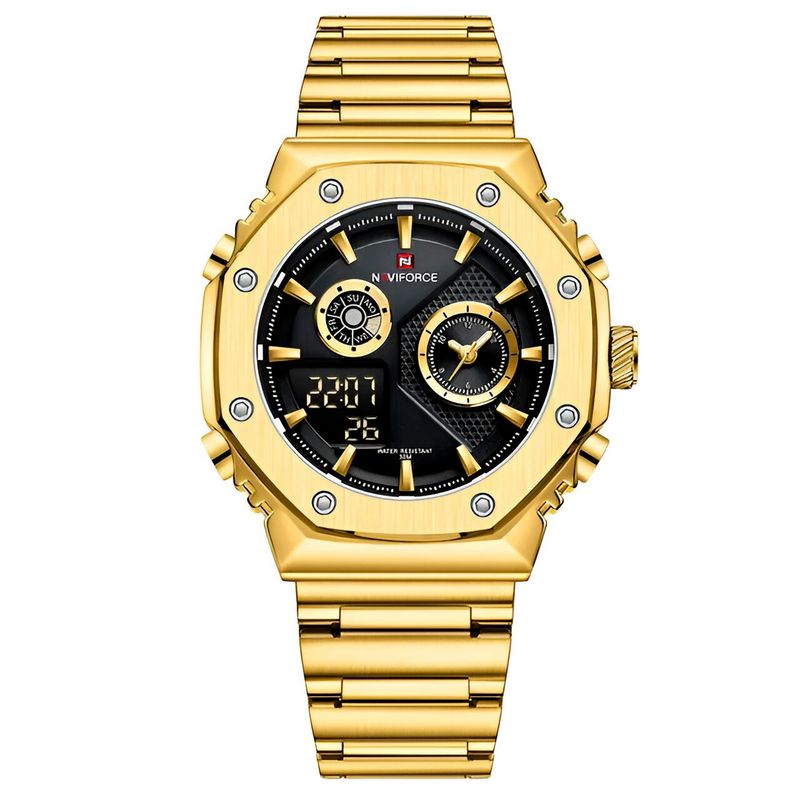 NAVIFORCE - Reloj Naviforce Casual Nf9216s Digital Hombre Acero+ Estuche