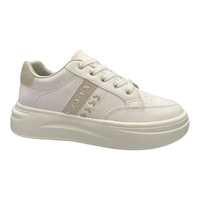CALZADO BONT - Tenis Dama Marfil Beige Bont Glow