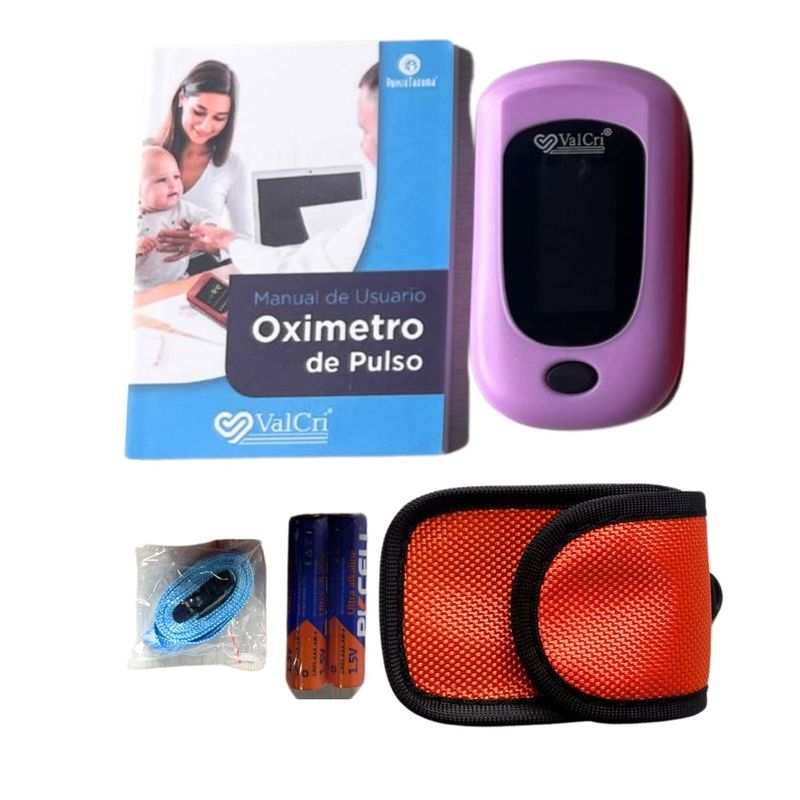 VALCRI - OXÍMETRO DE PULSO VALCRI COLOR ROSADO PC-60B1