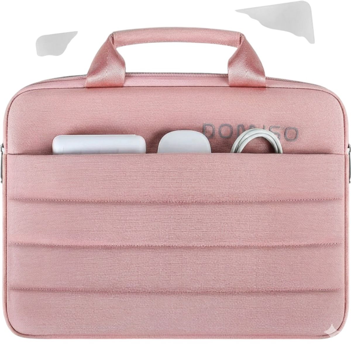 GENERICO - Funda Rosada para  Portátil 14 pulgadas con manija Acolchada