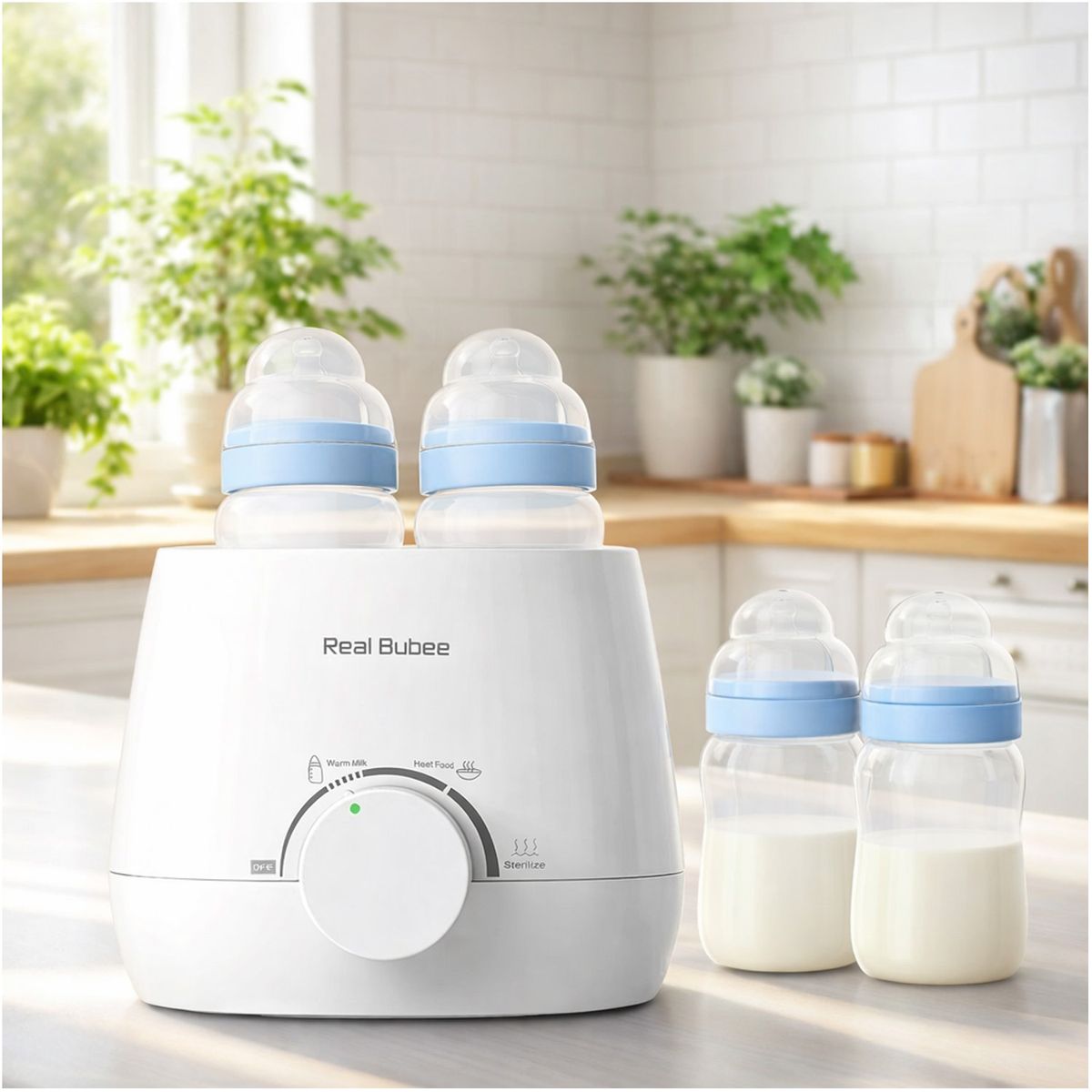 ONE PIXEL - Esterilizador Calentador Teteros Biberones Real Bubee Bebé