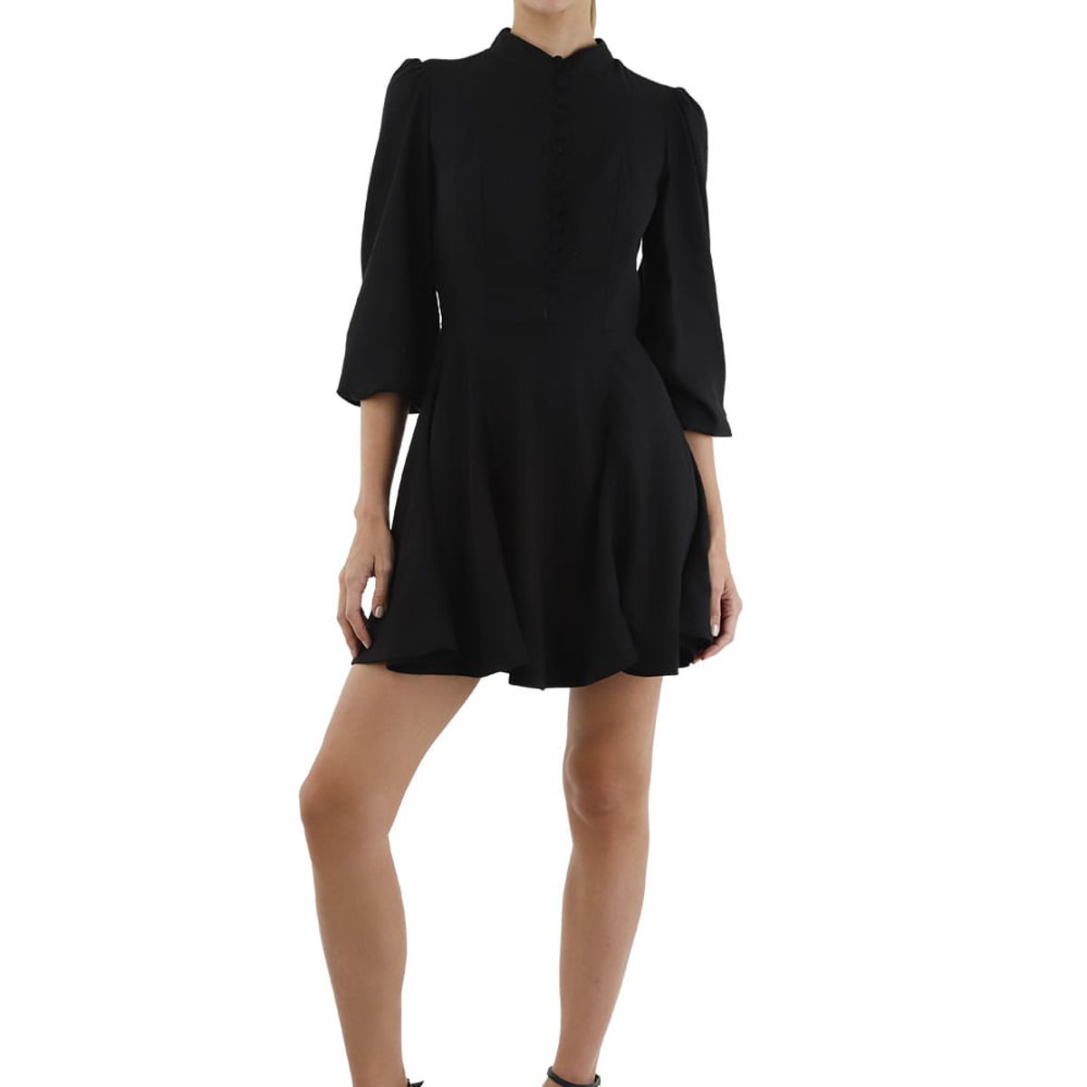 MERCEDES CAMPUZANO - Vestido Corto Juliette Negro