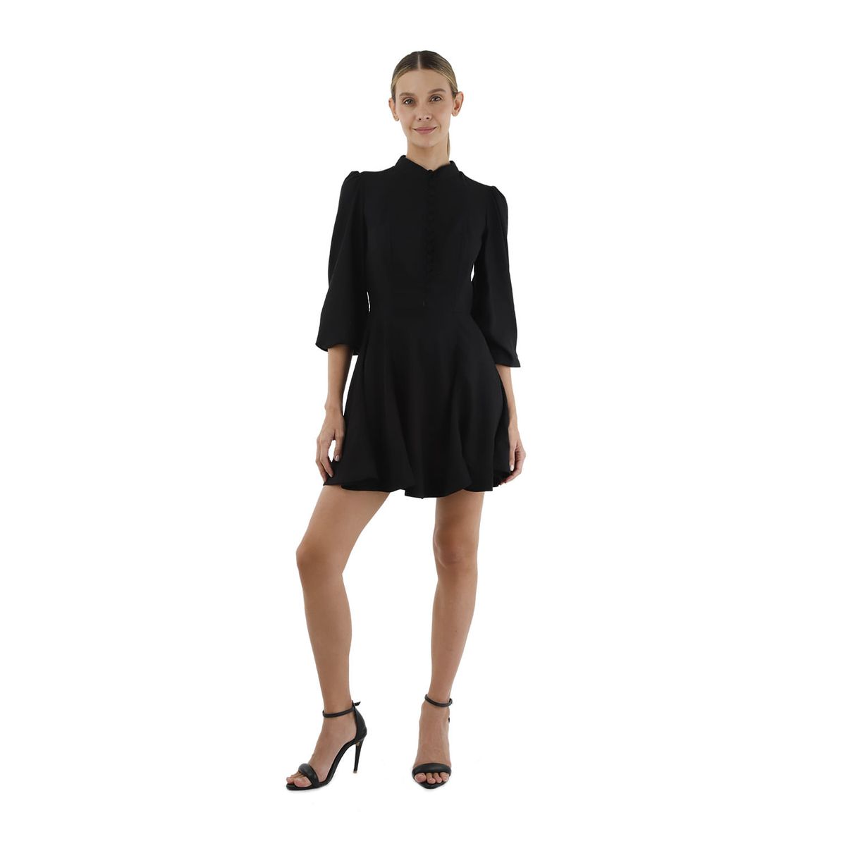 MERCEDES CAMPUZANO - Vestido Corto Juliette Negro