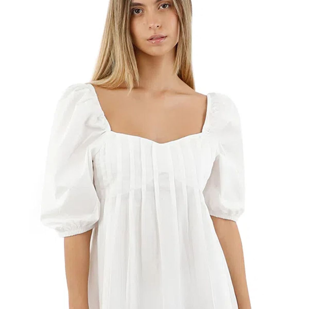 MERCEDES CAMPUZANO - Vestido Corto Sunrise Marfil