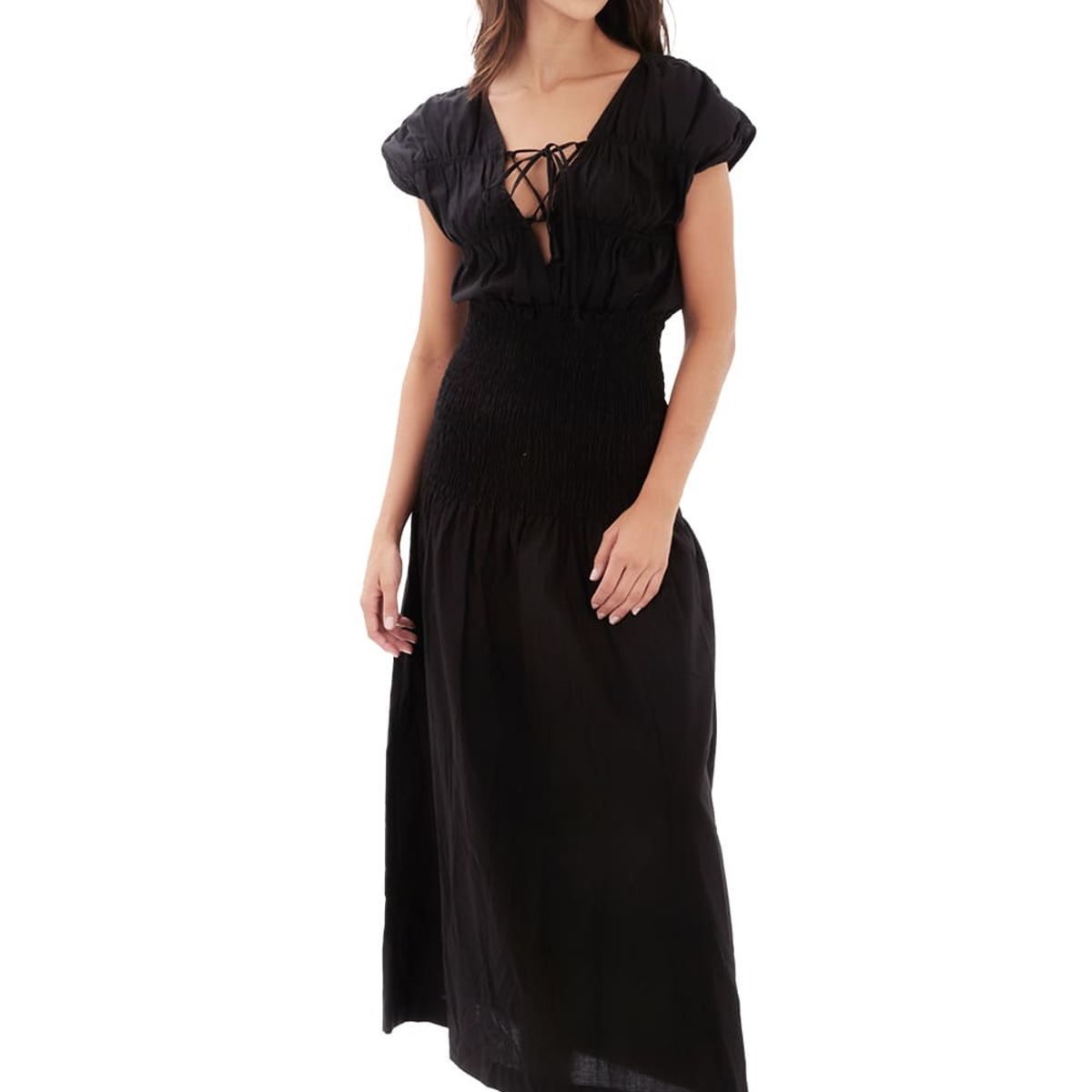 MERCEDES CAMPUZANO - Vestido Largo Carlota Negro