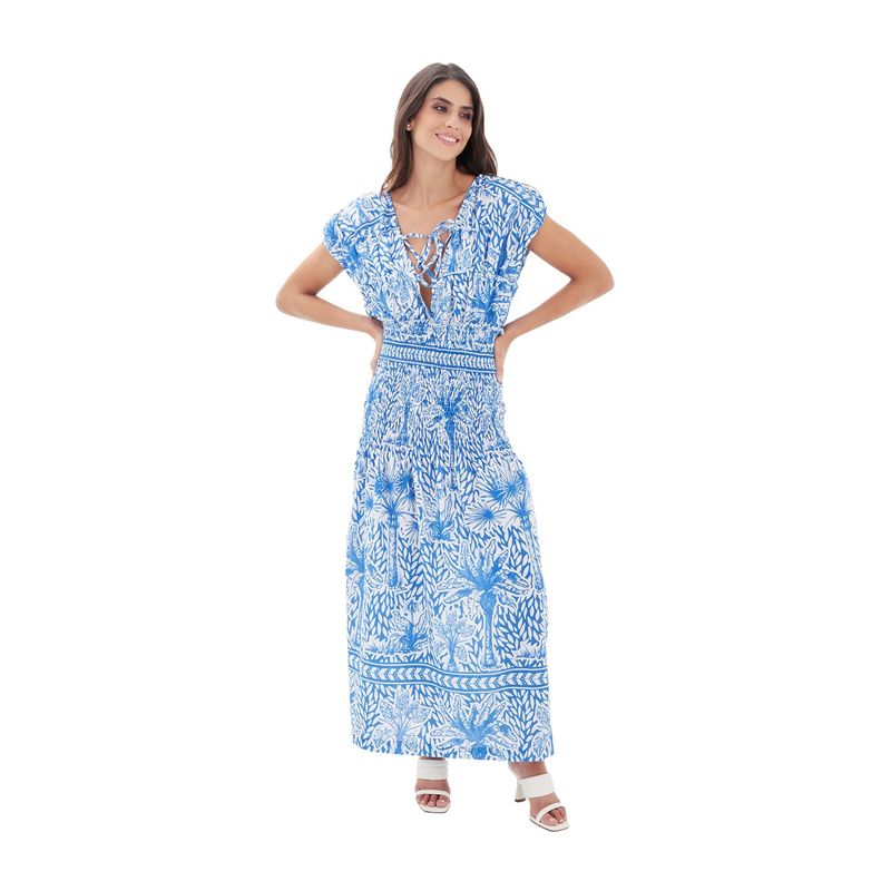 MERCEDES CAMPUZANO - Vestido Largo Carlota Mercedes Campuzano de Mujer AiresAzu