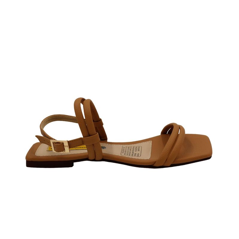 MERCEDES CAMPUZANO - Sandalia Plana Giulia Mercedes Campuzano de Mujer Beige