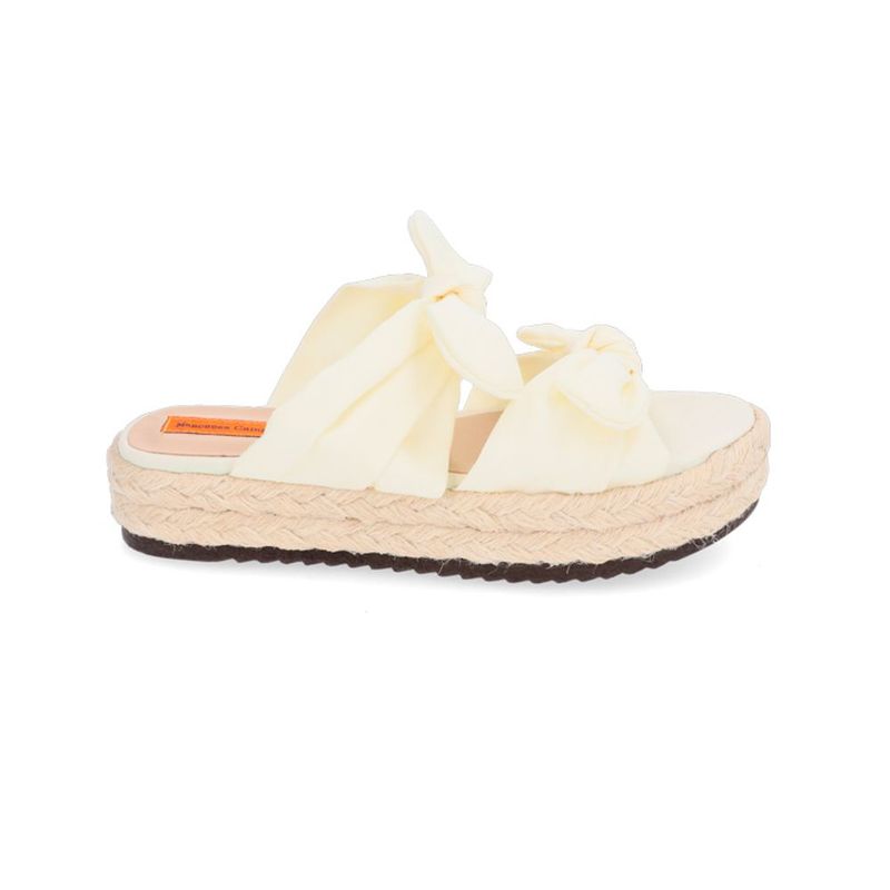MERCEDES CAMPUZANO - Spadrilla Asia Mercedes Campuzano de Mujer Beige
