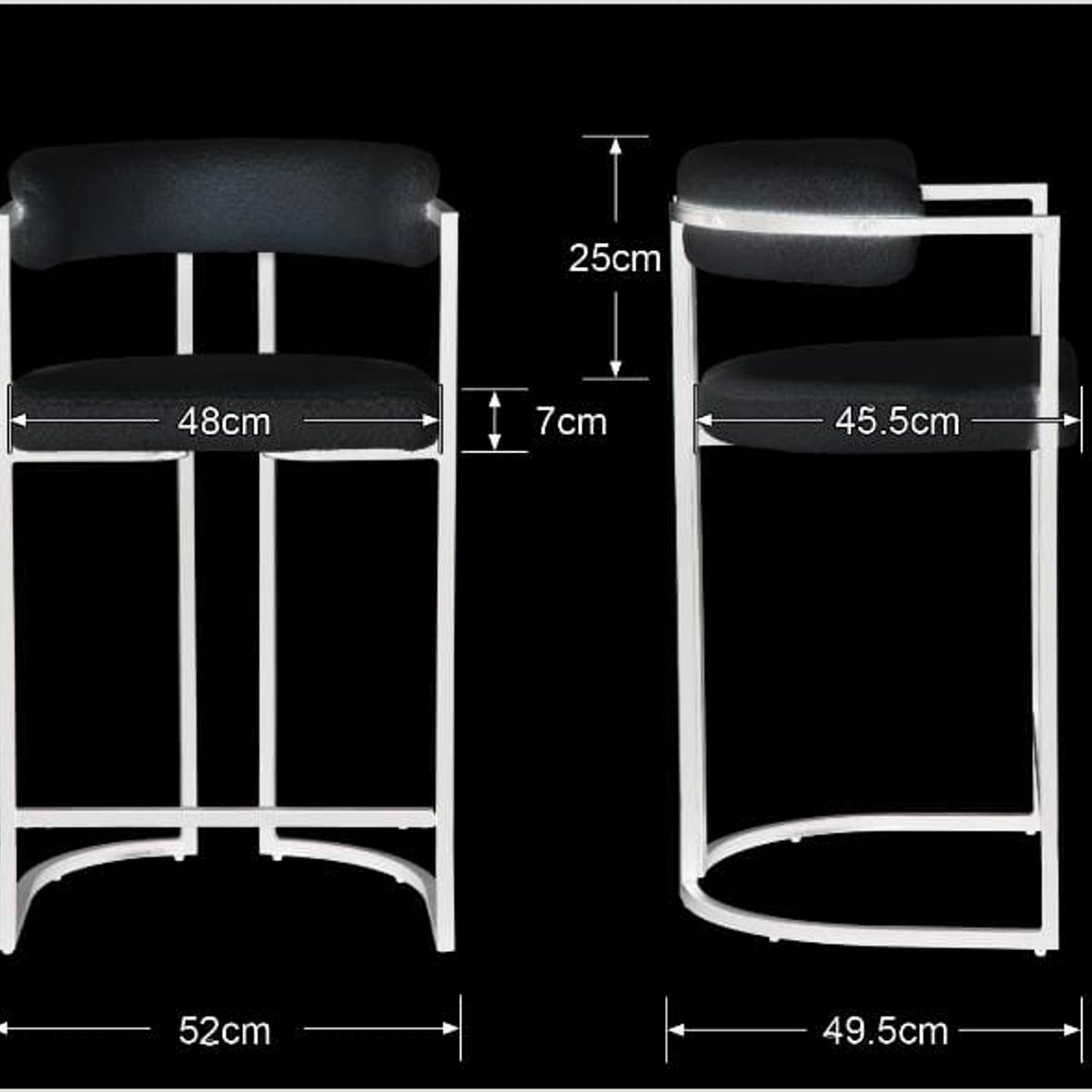GENERICO - Silla Bar Black Rigel