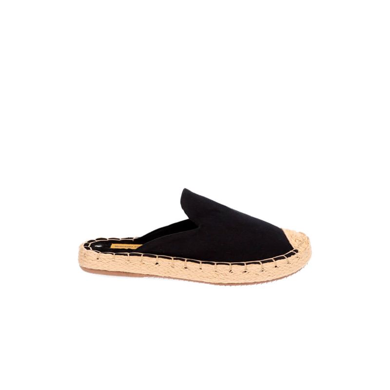 MERCEDES CAMPUZANO - Zueco Spadrilla Cleo Mercedes Campuzano de Mujer Negro