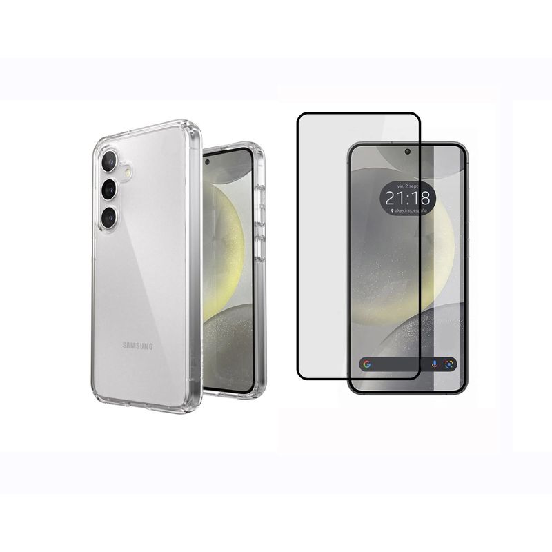 GENERICO - Funda Rígida Antichoque + Vidrio Para Samsung Galaxy S24 FE