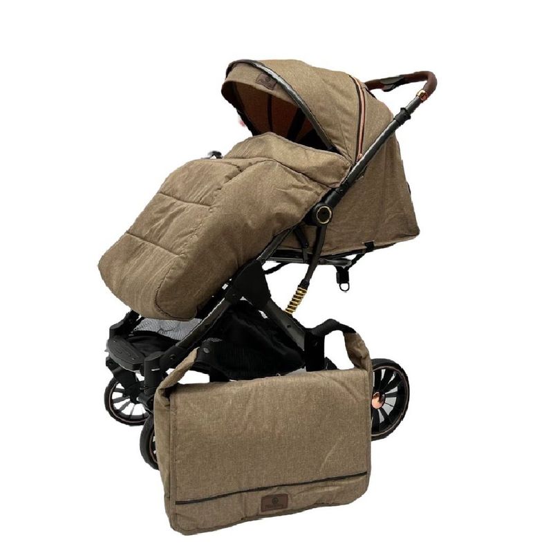 MAXIBABY - Coche Tipo Maleta Reversible Bebe+Pañalera+ Forro Lluvia