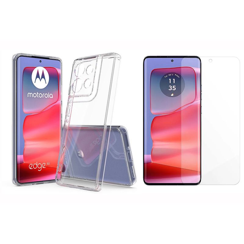 GENERICO - Funda Rígida Antichoque + Hidrogel HD Para Motorola Edge 50