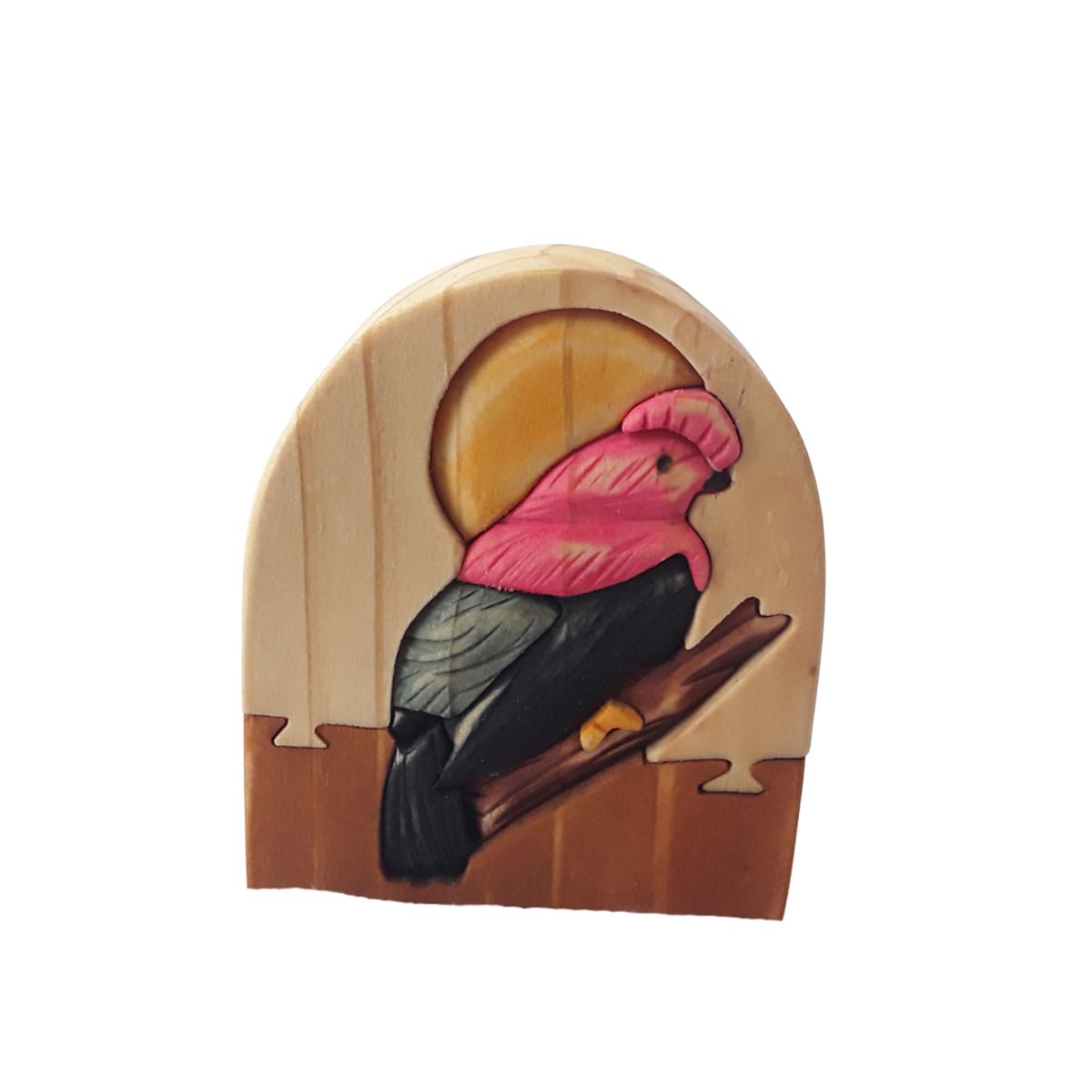 GENERICO - ROMPECABEZAS PEQUEÑO DE 4 PIEZAS EN MADERA MOTIVO GALLO